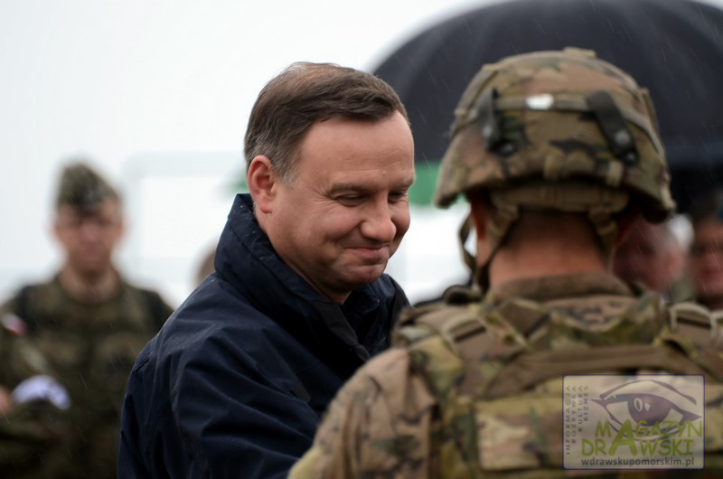 Prezydent RP na ćwiczeniu Anakonda-16 (POLIGON DRAWSKO) 