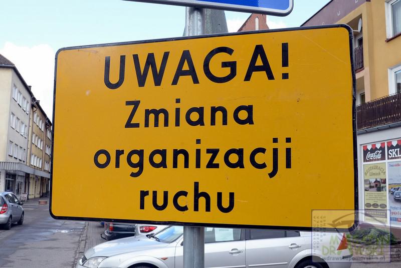 Drawsko Pomorskie - przejazd kolejowy ZAMKNIĘTY dla ruchu 